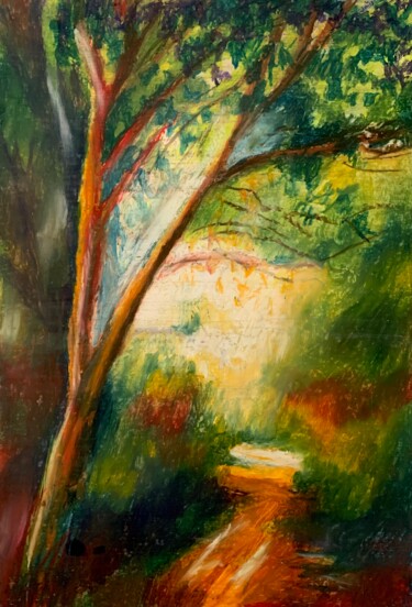 Painting titled "Luce d’estate" by Patrizia Salcini, Original Artwork, Pastel