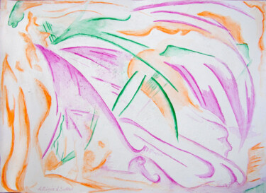 Tekening getiteld "After the Horse" door Patrizia Salles, Origineel Kunstwerk, Potlood