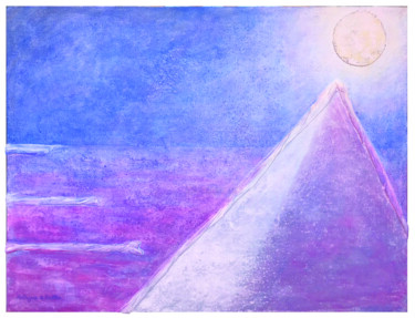 Pintura titulada "Luna V" por Patrizia Salles, Obra de arte original, Acrílico Montado en Bastidor de camilla de madera