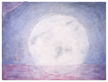 Malarstwo zatytułowany „Luna 1” autorstwa Patrizia Salles, Oryginalna praca, Akryl Zamontowany na Drewniana rama noszy