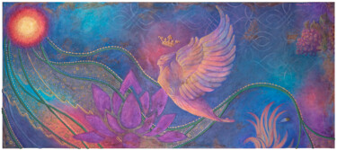 Картина под названием "Rebirth" - Patrizia Salles, Подлинное произведение искусства, Акрил Установлен на Деревянная рама для…