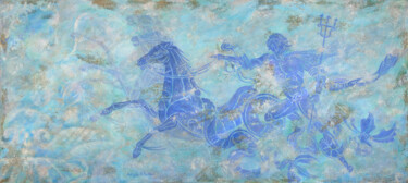 Картина под названием "Tritone II" - Patrizia Salles, Подлинное произведение искусства, Акрил