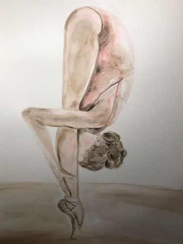 Peinture intitulée "EXPIRER" par Patricia Tempere (T.PAT), Œuvre d'art originale, Aquarelle