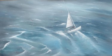 Painting titled "Rough Seas" by Jason Patterson, Original Artwork