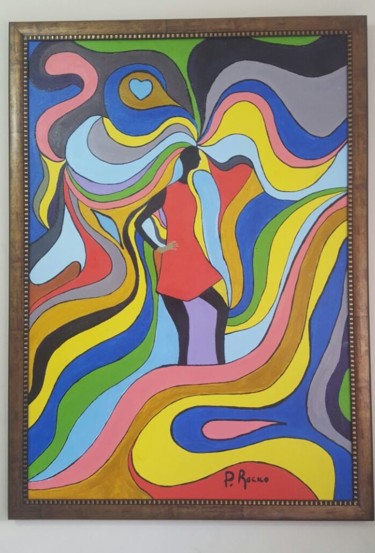 Painting titled "RÉQUIEM DE UM AMOR" by P. Rocko, Original Artwork, Acrylic