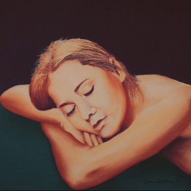 Painting titled "Afternoon Nap" by David Patterson, Original Artwork, Oil