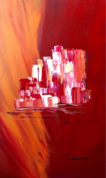Painting titled "monde-moderne.jpg" by Patty Wagner, Original Artwork, Acrylic