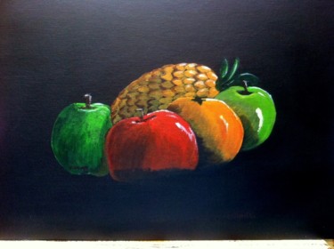 Peinture intitulée "envie-de-fruits.jpg" par Patty Wagner, Œuvre d'art originale, Acrylique