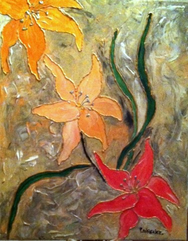 Painting titled "lys.jpg" by Patty Wagner, Original Artwork, Acrylic