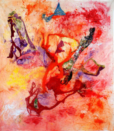 Pittura intitolato "Passionalità" da Patrizia Gargiulo (PattyGi), Opera d'arte originale, Gesso