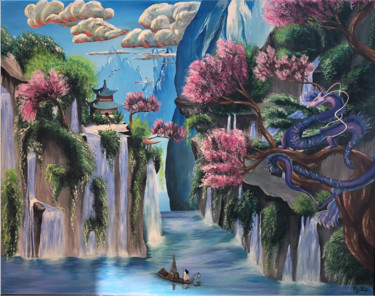 Pintura intitulada "Between the dreams" por Patricia Díaz, Obras de arte originais, Acrílico