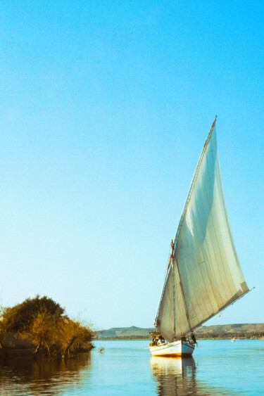 Photography titled "Boat on the Nile in…" by Paul Alba, Original Artwork, Analog photography