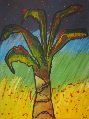 Peinture intitulée "cobrapalm-in-congo-…" par Pol, Œuvre d'art originale, Acrylique