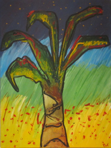 Painting titled "cobrapalm-in-congo-…" by Pol, Original Artwork, Acrylic