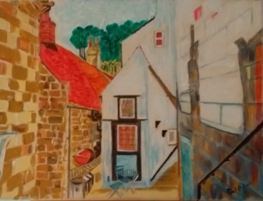 Pittura intitolato "The smallest cottage" da Paul Antwis, Opera d'arte originale, Acrilico