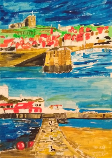Painting titled "Whitby" by Paul Antwis, Original Artwork, Acrylic