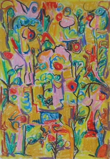 绘画 标题为“Abstract forest” 由Paul Antwis, 原创艺术品, 其他