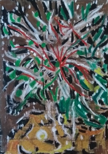 Peinture intitulée "Fireworks abstract" par Paul Antwis, Œuvre d'art originale, Autre