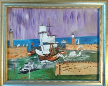 Painting titled "The Endeavour" by Paul Antwis, Original Artwork, Acrylic