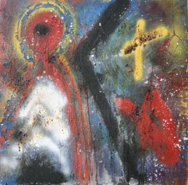 Peinture intitulée "cosmologie 2" par Paul-Aubry Pomiers, Œuvre d'art originale, Acrylique