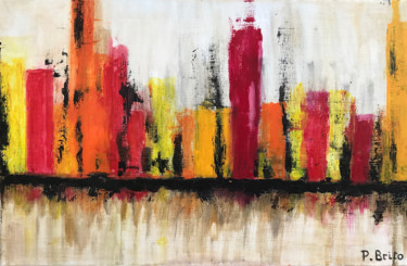 Peinture intitulée "NewYork#2" par Paul Brito, Œuvre d'art originale, Acrylique