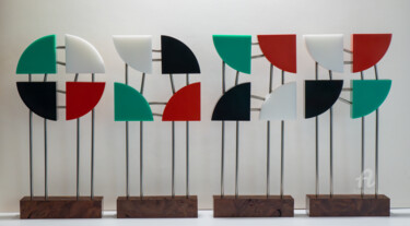 Sculpture intitulée "Variationen der Änd…" par Paul Bán, Œuvre d'art originale, Plastique