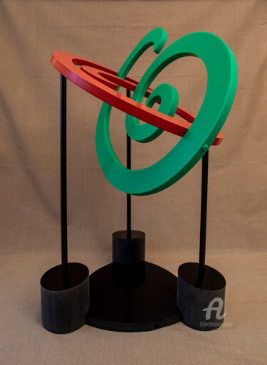 Sculptuur getiteld "Spirale" door Paul Bán, Origineel Kunstwerk, Plastic