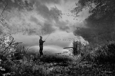 Photographie intitulée "Pêche matinale" par Paul Benichou, Œuvre d'art originale, Photographie numérique