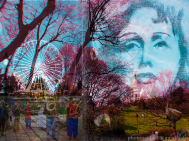 Digital Arts titled "Piaf" by Paul Benichou, Original Artwork, Digital Painting