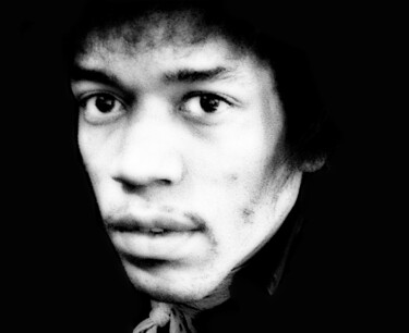 Fotografie getiteld "Hendrix" door Paul Berriff, Origineel Kunstwerk, Film fotografie