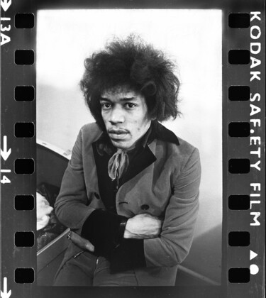 Fotografía titulada "Hendrix on Film" por Paul Berriff, Obra de arte original, Fotografía analógica