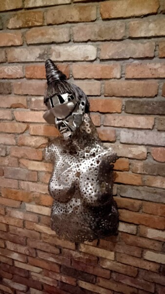 Sculpture intitulée "Metall Skulptur 02/…" par Paul Bielec, Œuvre d'art originale, Métaux