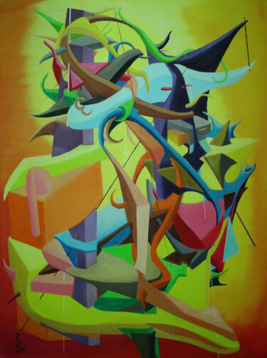 Pintura titulada "Tristezza ( nudo fe…" por Paul Bonnie Kent, Obra de arte original, Oleo