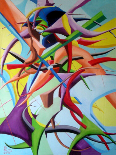 Painting titled "Nudo femminile in p…" by Paul Bonnie Kent, Original Artwork, Oil