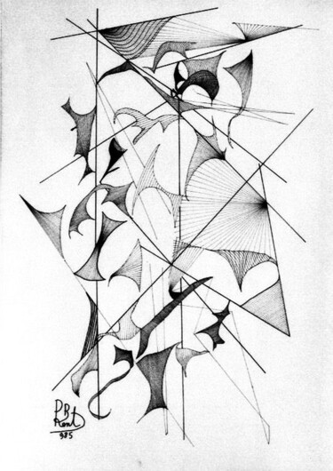 Dibujo titulada "Delusione" por Paul Bonnie Kent, Obra de arte original, Tinta