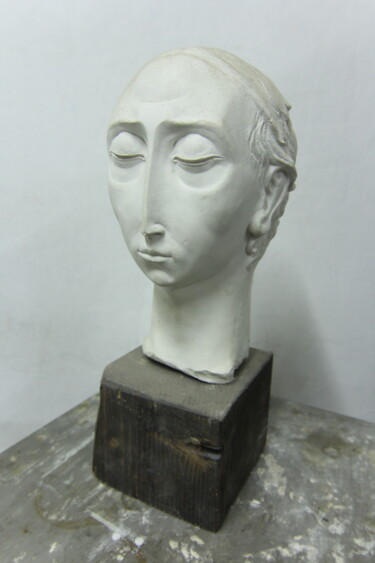 Sculpture titled "Meditation" by Paul Bretter, Original Artwork, Plaster