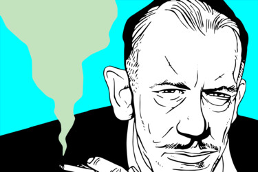 Digital Arts titled "Steinbeck (BL Serie…" by Paul Clarke Dickinson, Original Artwork, 2D Digital Work