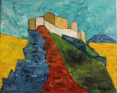 Peinture intitulée "Vue de la citadelle…" par Paul Colombani, Œuvre d'art originale, Acrylique