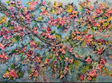 Malerei mit dem Titel "Finally spring arri…" von Paul Dirkse, Original-Kunstwerk, Acryl