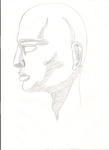 Drawing titled "Anatomie 3" by Paul-Éric Langevin, Original Artwork, Pencil