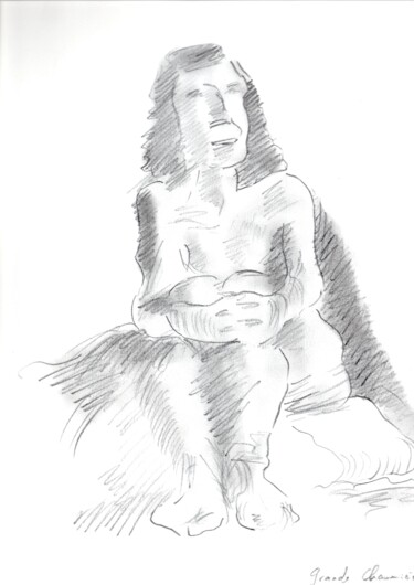 Zeichnungen mit dem Titel "Erotiques et divers…" von Paul-Éric Langevin, Original-Kunstwerk, Bleistift