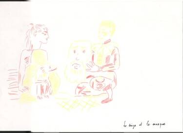 Dessin intitulée "Picasso 1" par Paul-Éric Langevin, Œuvre d'art originale, Crayon