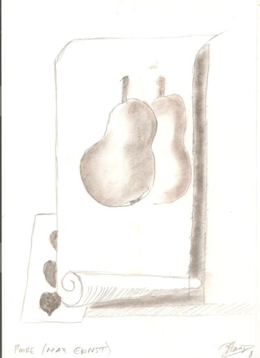 Drawing titled "Max Ernst 8" by Paul-Éric Langevin, Original Artwork, Pencil