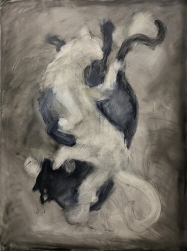 Peinture intitulée "L’ombre de la batai…" par Paul Grégoire, Œuvre d'art originale, Huile