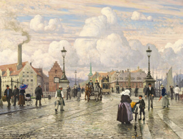 Painting titled "A Scene from Knippe…" by Paul Gustav Fischer, Original Artwork, Oil