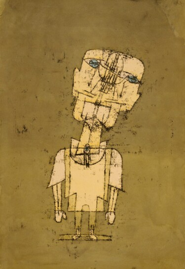 Peinture intitulée "Fantôme d'un génie" par Paul Klee, Œuvre d'art originale, Huile