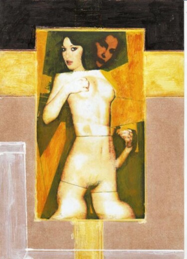 Collages intitolato "Sans titre2" da Paul Laurenzi, Opera d'arte originale, Acrilico