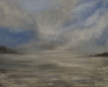 Peinture intitulée "Paysage Lémanique,…" par Paul Loridant, Œuvre d'art originale, Huile
