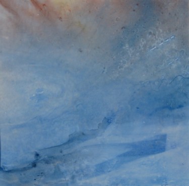 Peinture intitulée "Abstraction lémaniq…" par Paul Loridant, Œuvre d'art originale, Aquarelle
