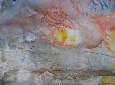 Peinture intitulée "Abstraction coucher…" par Paul Loridant, Œuvre d'art originale, Aquarelle